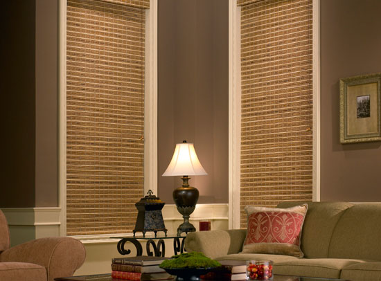 Naperville woven wood shades